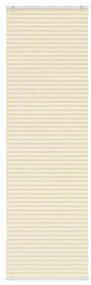 vidaXL Creme Plissada Cega 55x200 cm Largura Tecido 54,4 cm Poliéster