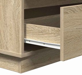 Cômoda com LED vidaXL Carvalho Sonoma 71x34,5x75 cm Madeira Engenharia