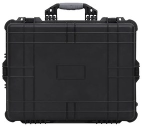 Mala de viagem com rodas 63x50x23 cm PP preto