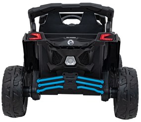 Buggy elétrico para Crianças ATV CAN-AM Maverick 24V 4x4 Rodas Espuma EVA, Assentos couro ecológico Azul