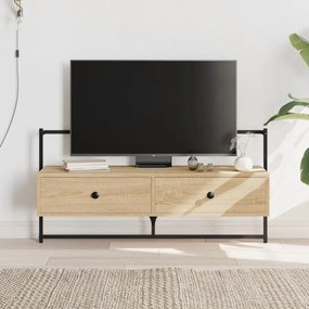 Móvel de TV de parede 100,5x30x51cm deriv. madeira carvalho sonoma