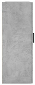 Armários de parede 2 pcs 69,5x34x90 cm cinzento cimento