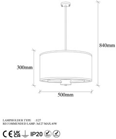 Chandelier Way – Vintage – 50 x 50 x 84 cm