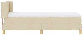 Cama Box com Colchão - Creme, 100 x 200 cm Tecido