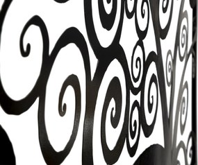 PAINEL DE PAREDE DE FERRO TRÊS PLUS 100X1X100 CM PRETO