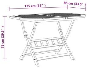 7 pcs conjunto de jantar para jardim madeira de acácia maciça