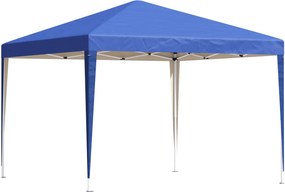 Outsunny Tenda Dobrável 3x3 m Tenda de Jardim com Bolsa de Transporte Altura Ajustável Anti-UV para Terraço Pátio e Exterior Azul | AOSOM Portugal