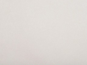 Cama de casal em chenille creme claro 180 x 200 cm MELLE Beliani