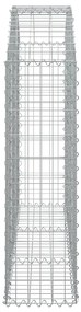 Cesto gabião arqueado 150x30x100/120 cm ferro galvanizado