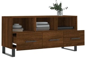 Móvel de TV 102x36x50 cm derivados de madeira carvalho castanho