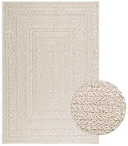 vidaXL Tapete ZIZUR creme 140x200cm aspeto de juta interior e exterior