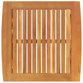 Mesa Lateral para Jardim vidaXL Castanha 45x45x50 cm Madeira de Acácia