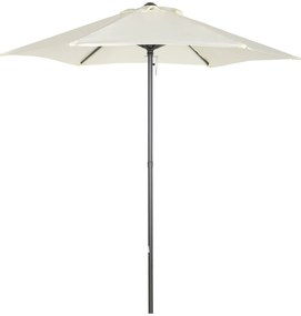 Guarda-sol de Jardim com Mastro Desmontável – Chana – Bege – Ø196x200