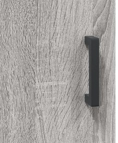 Armário alto 69,5x34x180 cm derivados de madeira sonoma cinza