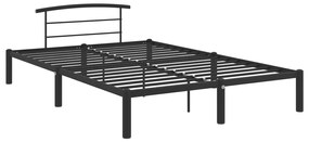 Estrutura de cama 160x200 cm metal preto