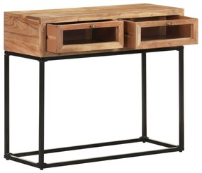 Mesa consola 90x35x76 cm madeira de acácia maciça
