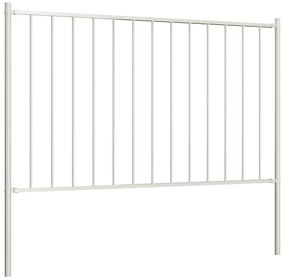 Painel de vedação c/ postes aço revestido a pó 1,7x1,25m branco