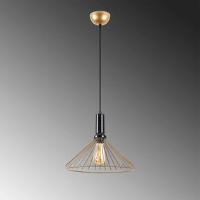 Candeeiro de Teto Dear – Dourado Brilhante – 34 x 34 x 130 cm