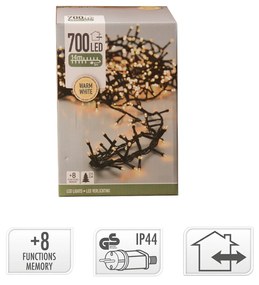 Grinalda 700 Leds Luz Quente 14M