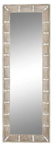 Espelho de Parede Dkd Home Decor 55,8 X 7 X 165 cm Castanho Branco Madeira de Mangueira