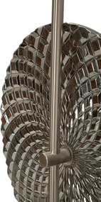 Candeeiro de Parede "Silvery" Prateado – 28x15x54 cm