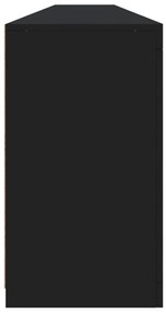 Aparador com luzes LED 283x37x67 cm preto