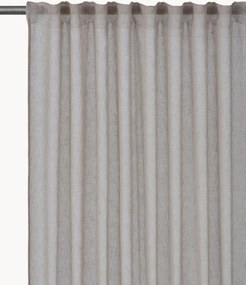 Cortinas opacas com multi-banda Diana, conjunto de 2, L 140 cm