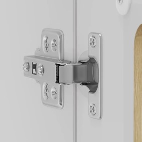 Armário de parede de cozinha porta vidro Kalmar carvalho sonoma
