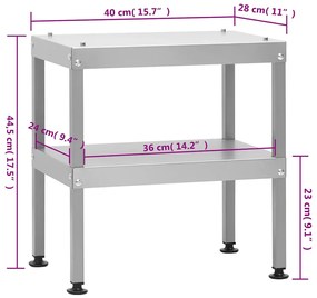 Defumador com mesa aço galvanizado