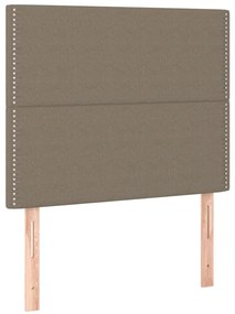 Estrutura de cama sem colchão 90x190 cm tecido cinzento