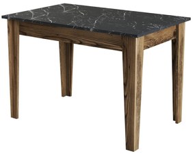 Mesa de Cozinha Kiev – Noz e Preto – 110x75x72 cm