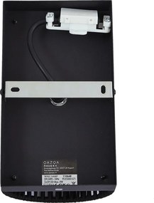 Candeeiro de parede Japandi preto com corda IP44 - Jayla