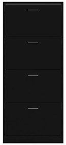 Sapateira 63x24x147 cm derivados de madeira preto