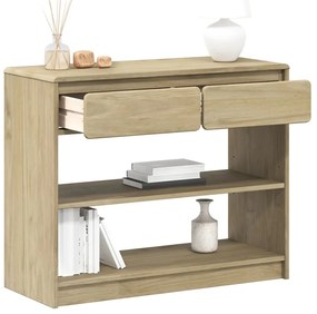 Mesa consola SAUDA 89,5x36,5x73 cm pinho maciço cor carvalho