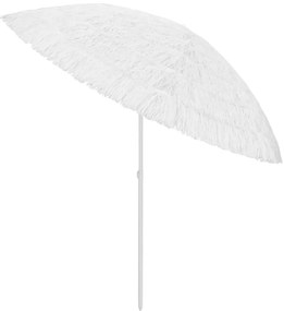 Guarda-sol de praia Hawaii 300 cm branco