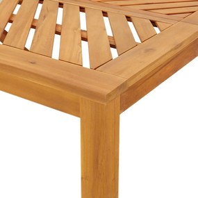 Conjunto de Jantar Jardim 3 Peças Madeira Sólida Acácia