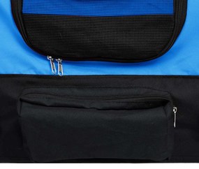 Reboque bicicletas/carrinho para animais 2-em-1 azul/preto