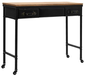 Mesa consola em MDF e madeira de abeto 100x33,5x80 cm