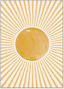 Arte de parede emoldurada Boho Sun
