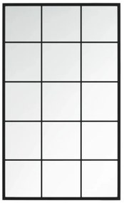 Espelhos de parede 6 pcs 100x60 cm metal preto