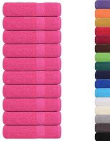 Toalhas de banho 10 pcs 70x140 cm 360 gsm 100% algodão rosa