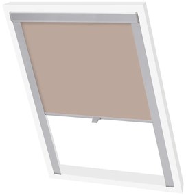 vidaXL Persiana de enrolar opaca bege MK04