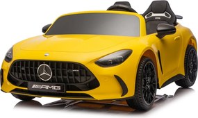 Carro elétrico para Crianças 24V, 2 Lugares, 4x4  Mercedes-Benz GT63 AMG, Rodas de espuma EVA, assento Couro ecológico Amarelo