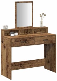 Mesa de Maquiagem vidaXL com Gavetas Madeira Antiga 100x41x140 cm