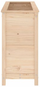 Canteiro elevado de jardim 119,5x40x78 cm pinho maciço