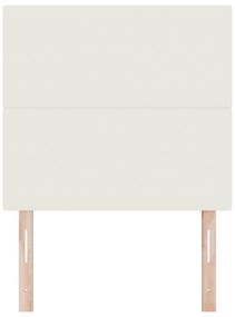 Cabeceira vidaXL Design Simples Creme 80 cm Tecido de Veludo