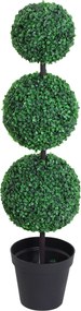 Planta artificial em forma de bolas, com dimensões de Ø 30 x 112 cm (altura), verde