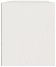 Armário de parede 60x30x35 cm madeira de pinho maciça branco