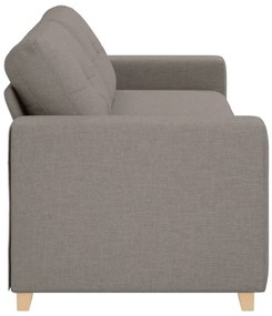 Sofá de 3 Lugares vidaXL Taupe 180 cm em Tecido