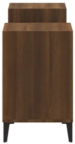 Móvel de TV 160x35x55 cm derivados de madeira carvalho castanho